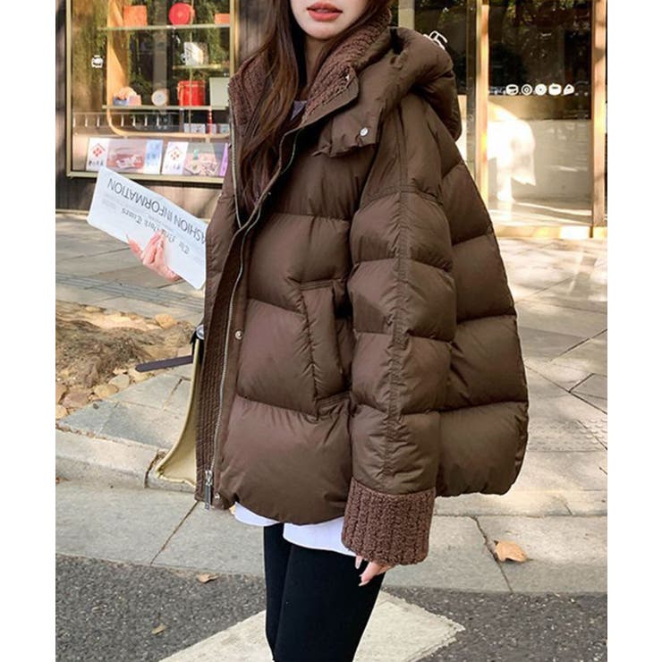 ダウンジャケットフード付きダウン風コート | SUNSHINE CLOSET | 詳細画像1 