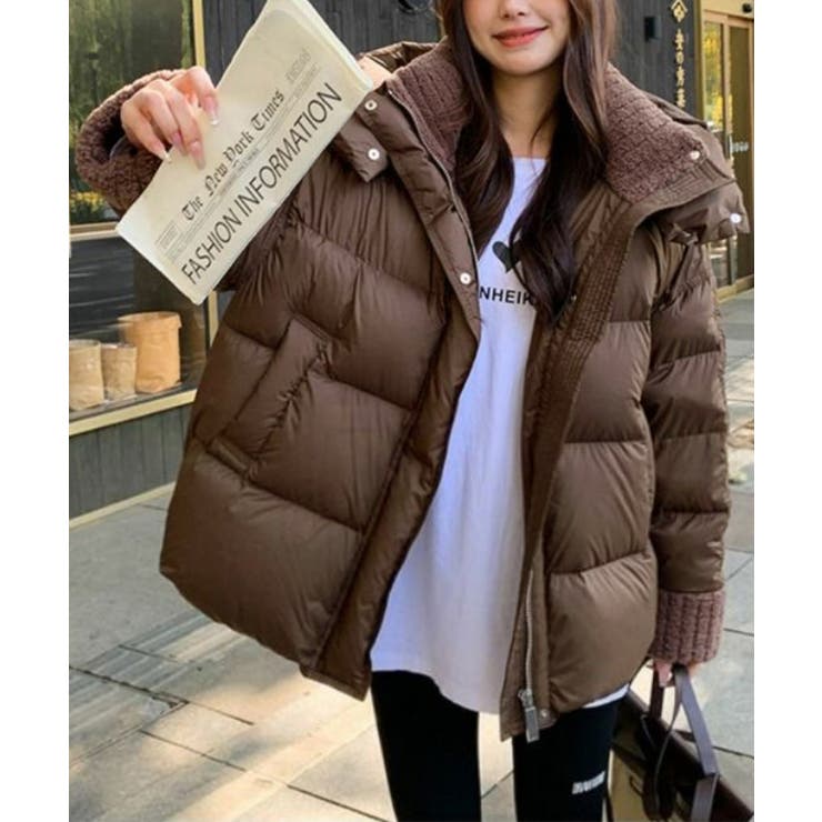 ダウンジャケットフード付きダウン風コート | SUNSHINE CLOSET | 詳細画像11 