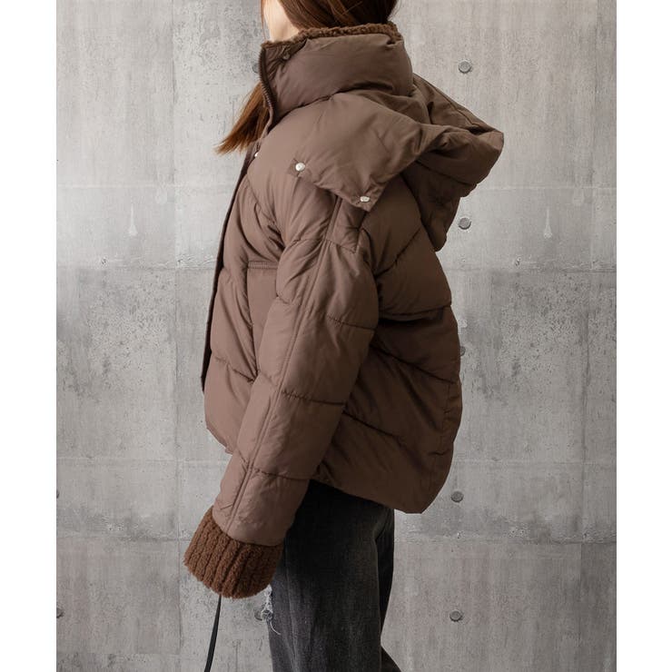 ダウンジャケットフード付きダウン風コート | SUNSHINE CLOSET | 詳細画像26 