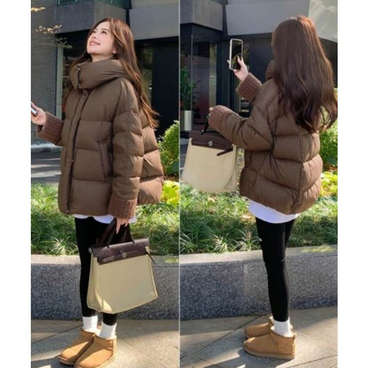 ダウンジャケットフード付きダウン風コート | SUNSHINE CLOSET | 詳細画像6 