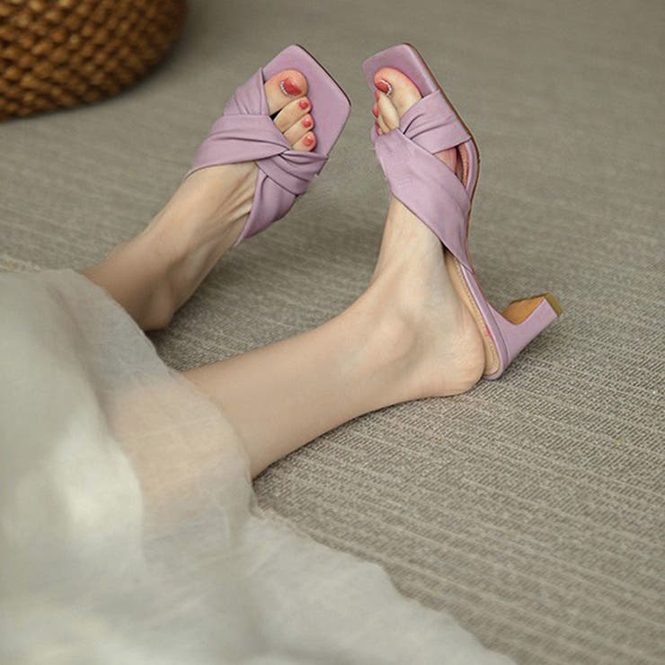 セットバックヒール サンダル レディース | SUNSHINE CLOSET | 詳細画像6 