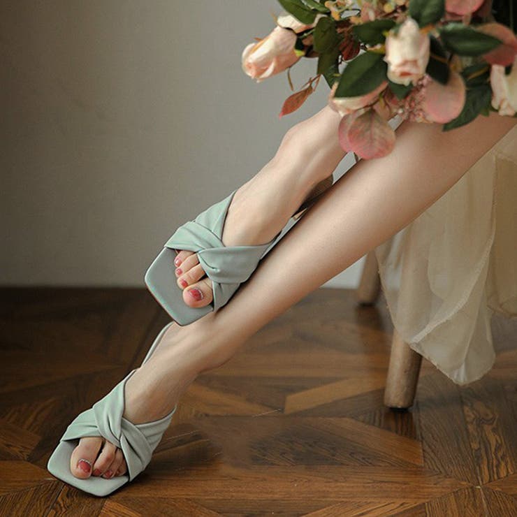 セットバックヒール サンダル レディース | SUNSHINE CLOSET | 詳細画像9 