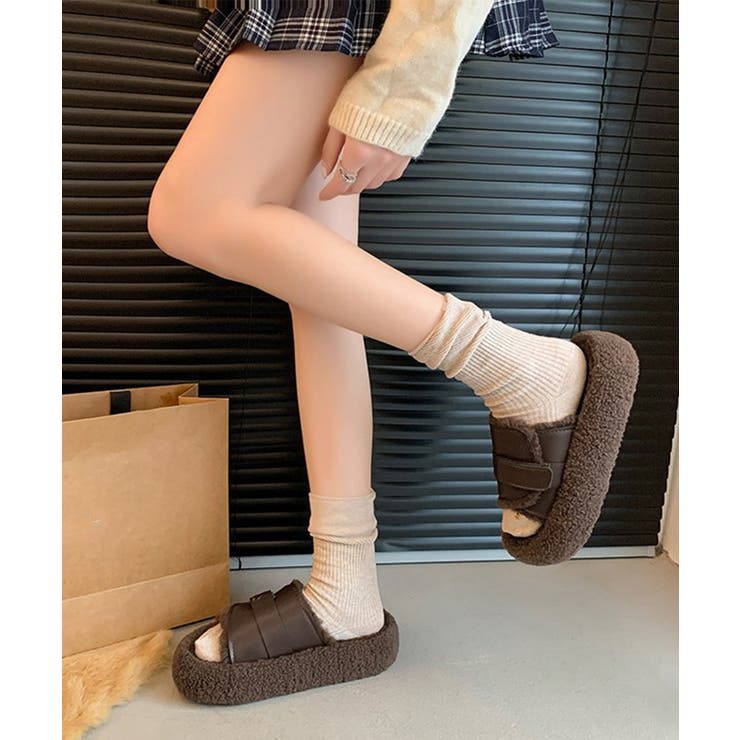ファーサンダル 厚底 レトロボアサンダル | SUNSHINE CLOSET | 詳細画像11 