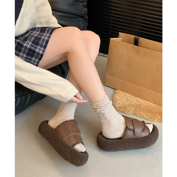 ファーサンダル 厚底 レトロボアサンダル | SUNSHINE CLOSET | 詳細画像12 