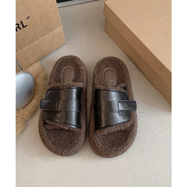 ファーサンダル 厚底 レトロボアサンダル | SUNSHINE CLOSET | 詳細画像15 