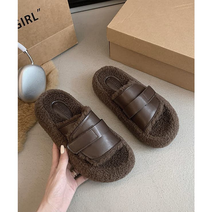 ファーサンダル 厚底 レトロボアサンダル | SUNSHINE CLOSET | 詳細画像18 