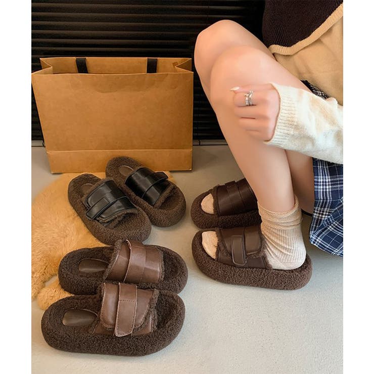 ファーサンダル 厚底 レトロボアサンダル | SUNSHINE CLOSET | 詳細画像3 