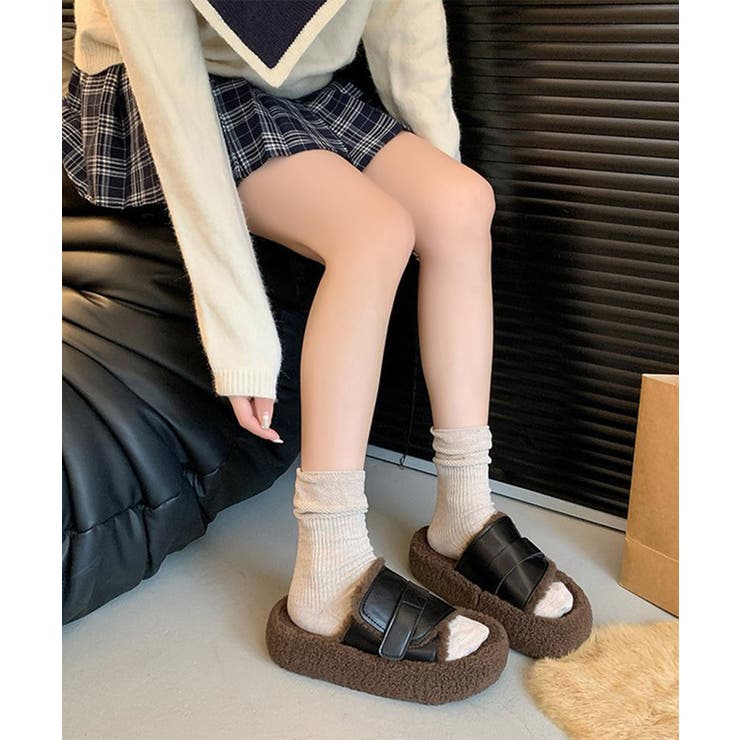 ファーサンダル 厚底 レトロボアサンダル | SUNSHINE CLOSET | 詳細画像4 