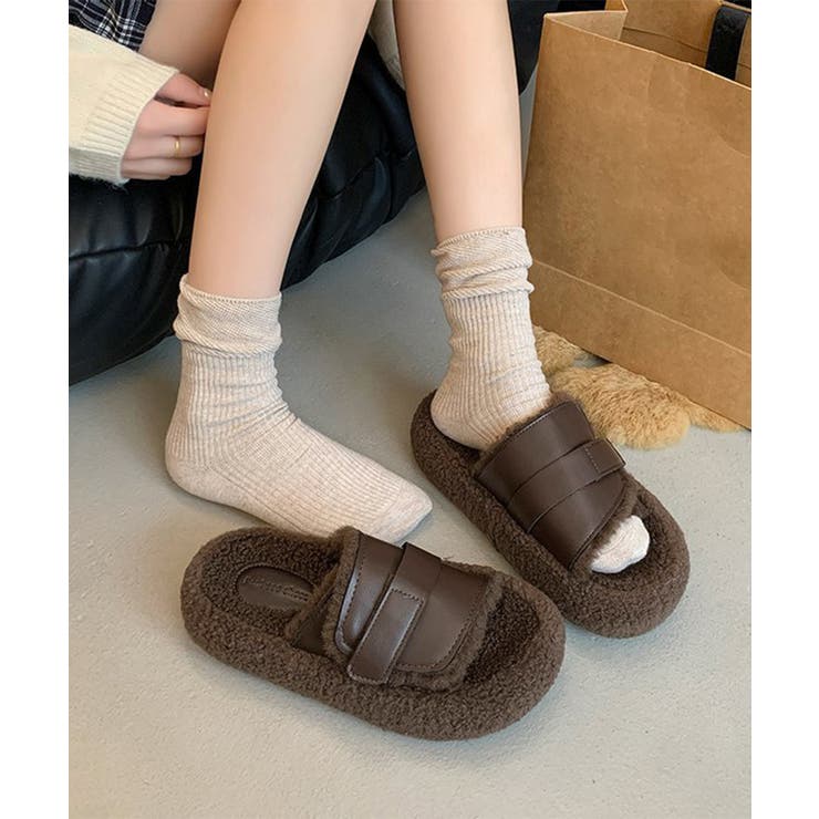 ファーサンダル 厚底 レトロボアサンダル | SUNSHINE CLOSET | 詳細画像8 