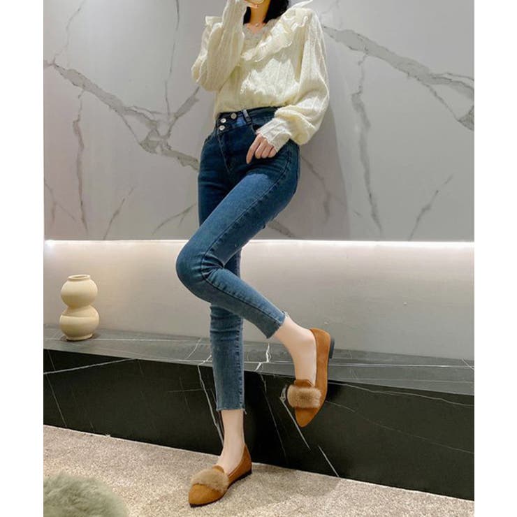 ファー付きパンプスポインテッドトゥ韓国風 | SUNSHINE CLOSET | 詳細画像10 