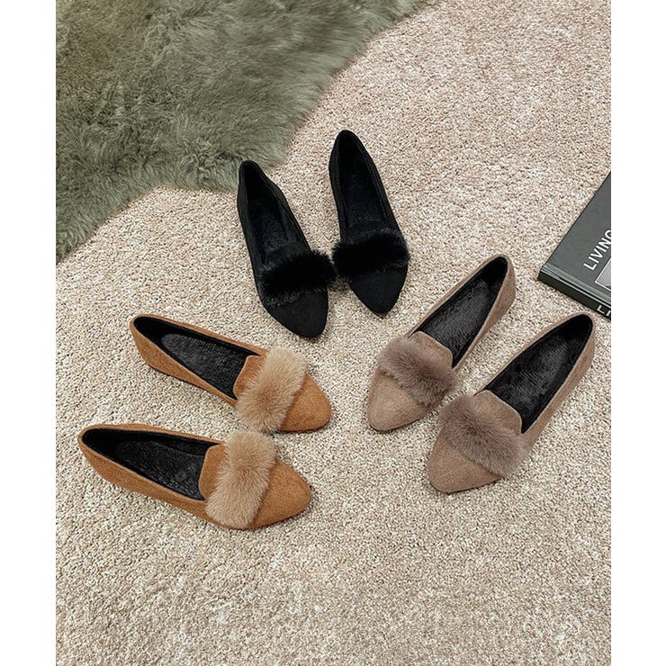 ファー付きパンプスポインテッドトゥ韓国風 | SUNSHINE CLOSET | 詳細画像11 