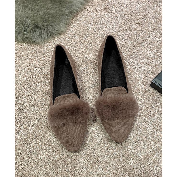 ファー付きパンプスポインテッドトゥ韓国風 | SUNSHINE CLOSET | 詳細画像15 