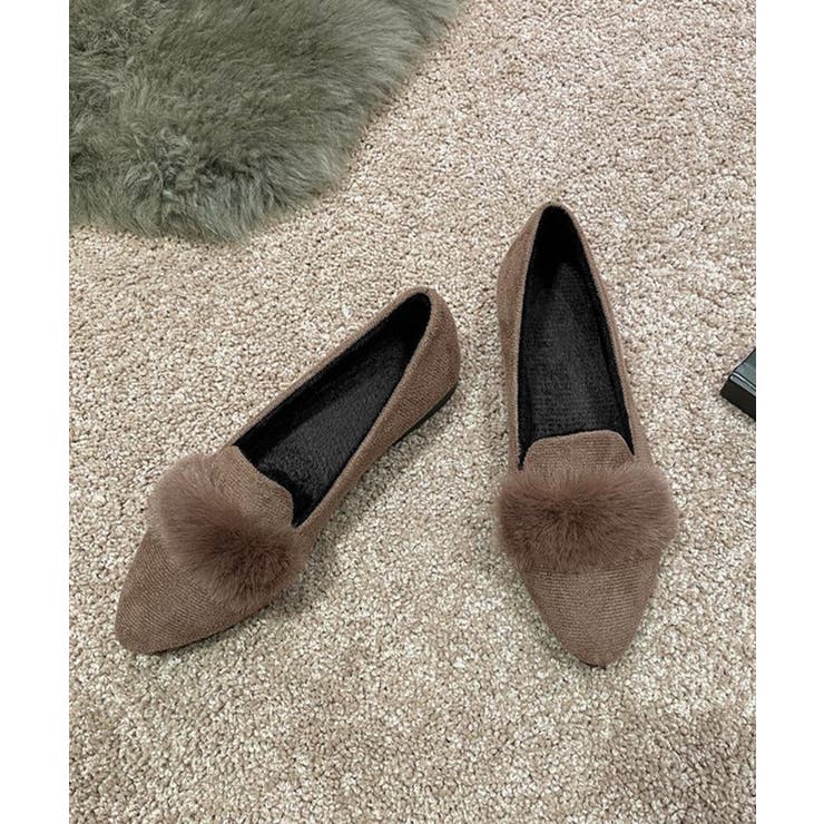 ファー付きパンプスポインテッドトゥ韓国風 | SUNSHINE CLOSET | 詳細画像16 