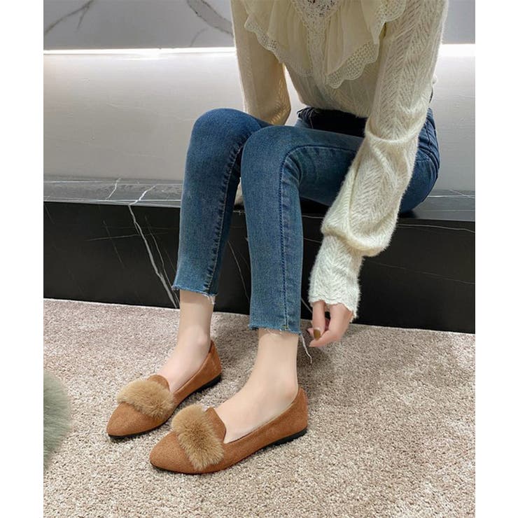 ファー付きパンプスポインテッドトゥ韓国風 | SUNSHINE CLOSET | 詳細画像7 