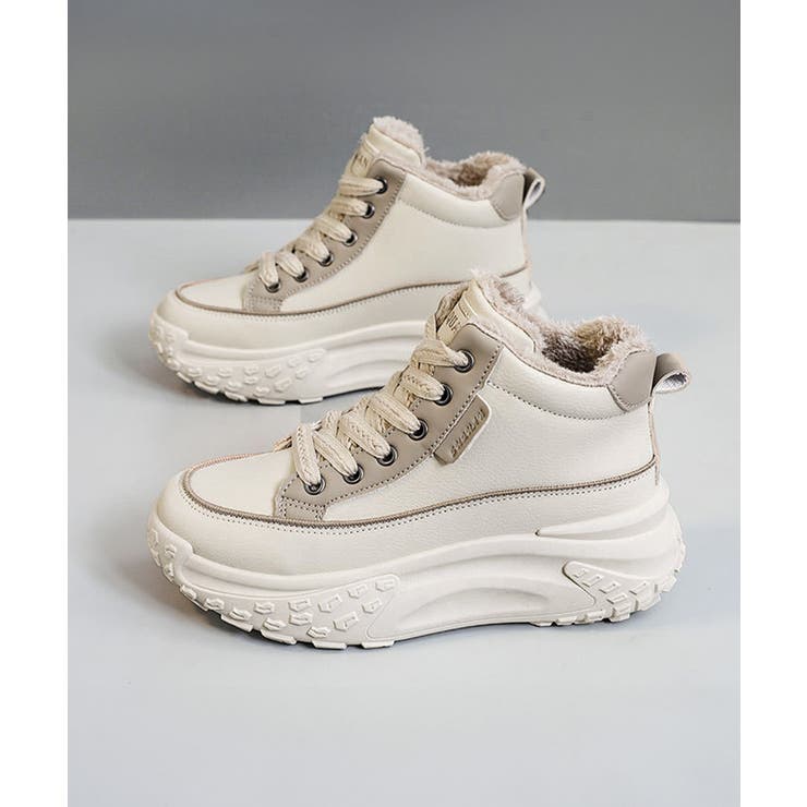 スタイルアップ♪CHANEL ハイカット スニーカー 2色展開 厚底 スタイルアップ♪CHANEL ハイカット スニーカー 2色展開 厚底
