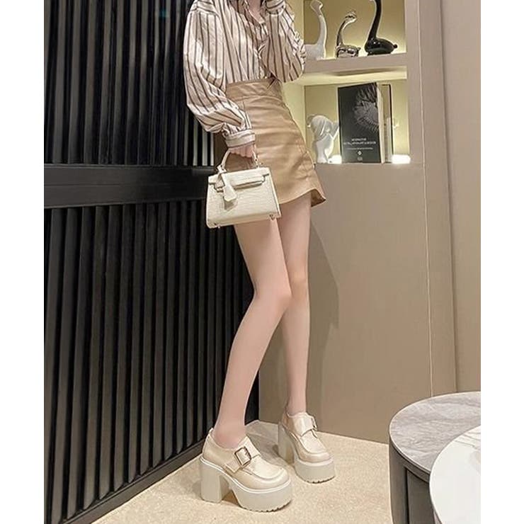 厚底ローファーレディース太ヒールパンプス | SUNSHINE CLOSET | 詳細画像10 