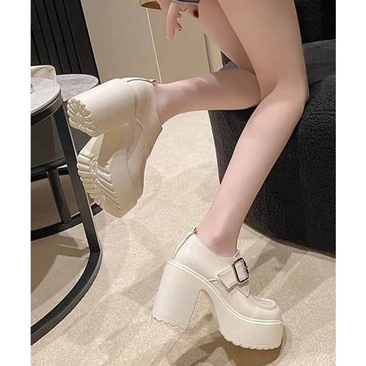 厚底ローファーレディース太ヒールパンプス | SUNSHINE CLOSET | 詳細画像9 