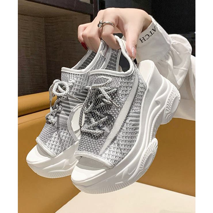 オープントゥスポーティーサンダル 厚底靴 | SUNSHINE CLOSET | 詳細画像4 