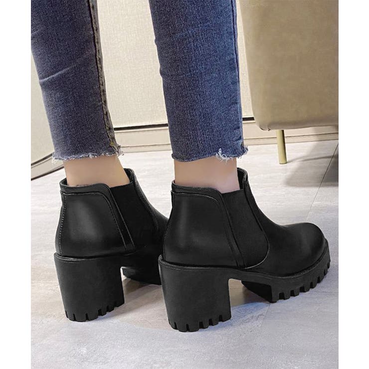 サイドゴアブーツチャンキーヒールブーティ | SUNSHINE CLOSET | 詳細画像14 