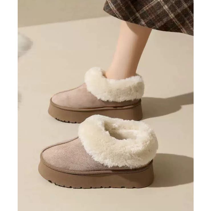 厚底ムートブーツ もこもこショートブーツ | SUNSHINE CLOSET | 詳細画像11 