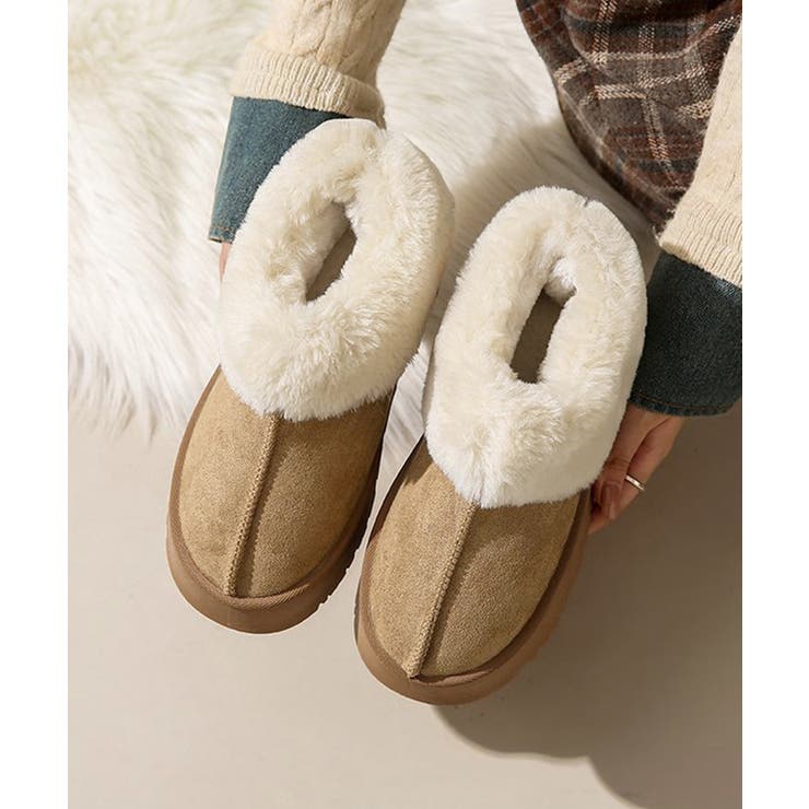 厚底ムートブーツ もこもこショートブーツ | SUNSHINE CLOSET | 詳細画像13 