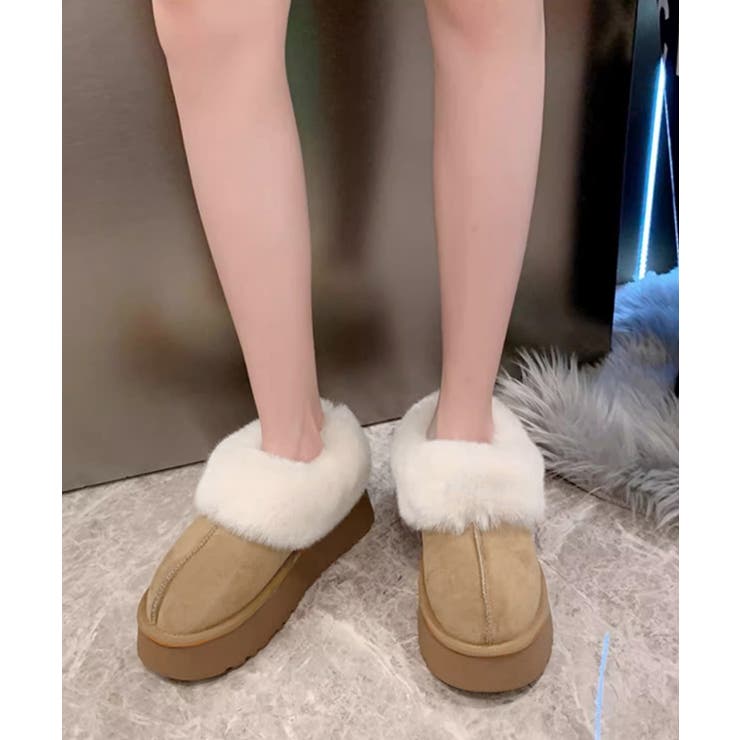 厚底ムートブーツ もこもこショートブーツ | SUNSHINE CLOSET | 詳細画像16 