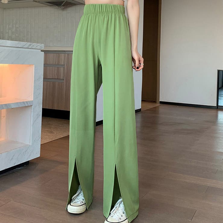 スリットパンツ ハイウエストカラーパンツ | SUNSHINE CLOSET | 詳細画像10 