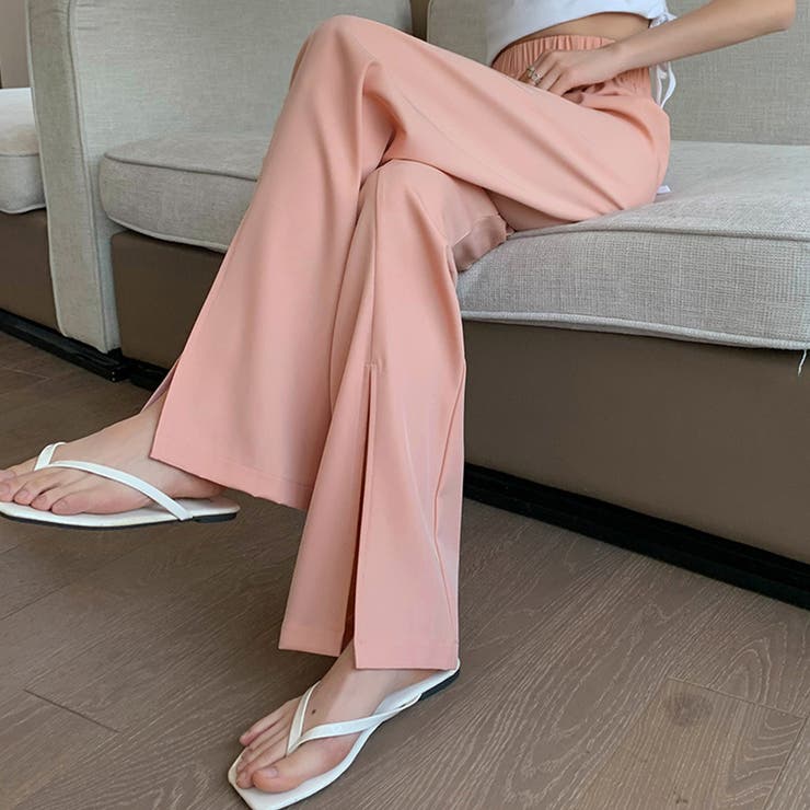 スリットパンツ ハイウエストカラーパンツ | SUNSHINE CLOSET | 詳細画像12 