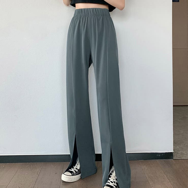 スリットパンツ ハイウエストカラーパンツ | SUNSHINE CLOSET | 詳細画像7 