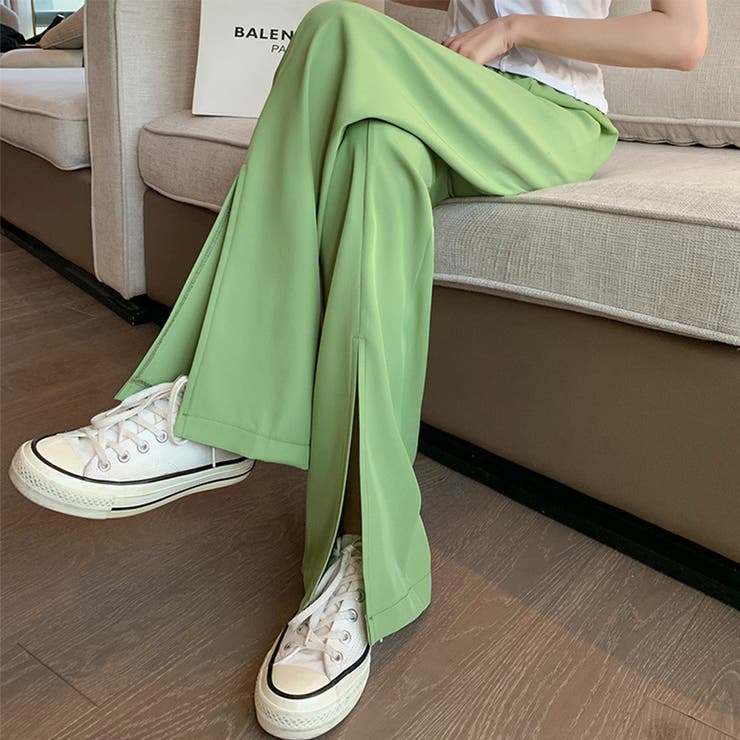 スリットパンツ ハイウエストカラーパンツ | SUNSHINE CLOSET | 詳細画像9 