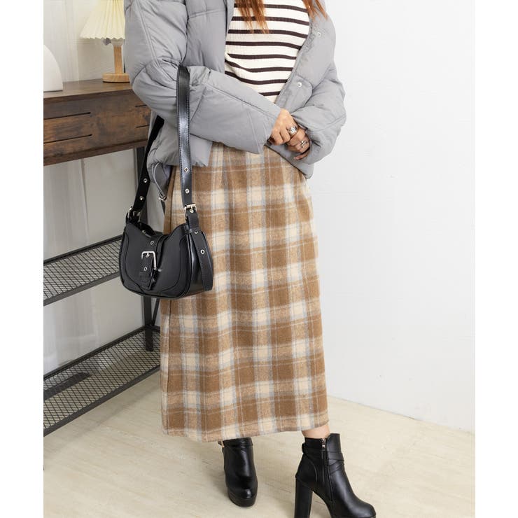 チェック柄タイトスカート バックスリット | SUNSHINE CLOSET | 詳細画像22 