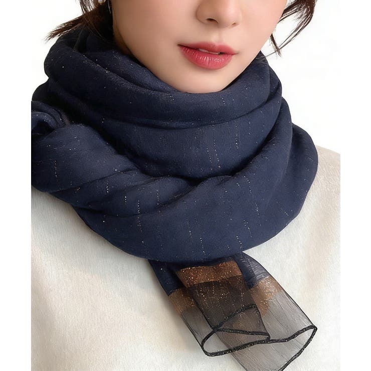 レディースUV対策冷房対策スカーフショール 上品シルクタッチ 大判ストール春夏薄… | SUNSHINE CLOSET | 詳細画像19 