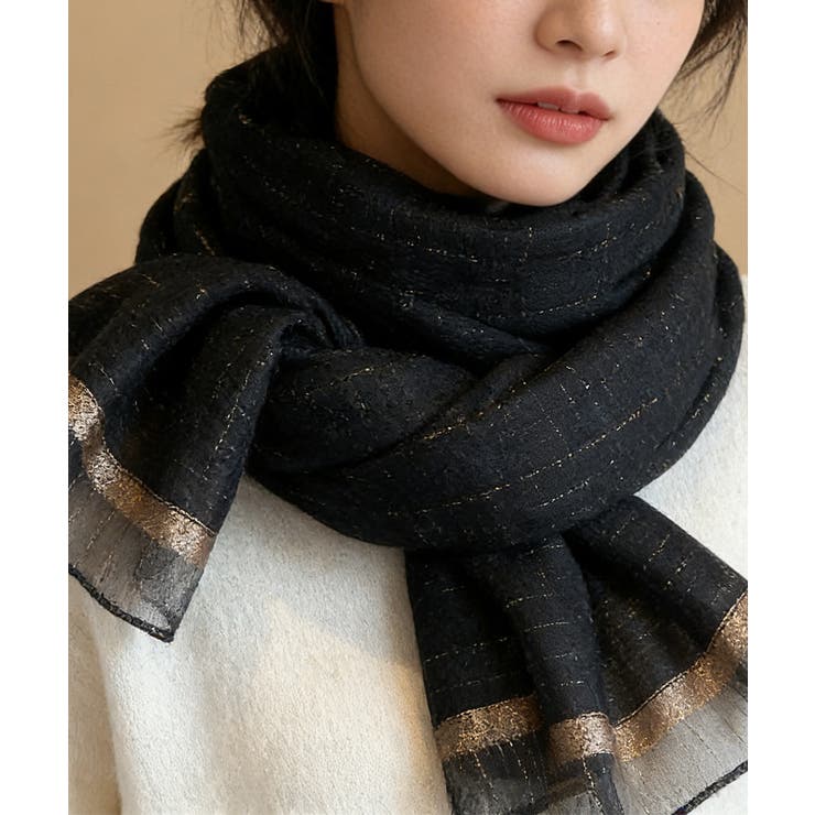 レディースUV対策冷房対策スカーフショール 上品シルクタッチ 大判ストール春夏薄… | SUNSHINE CLOSET | 詳細画像6 