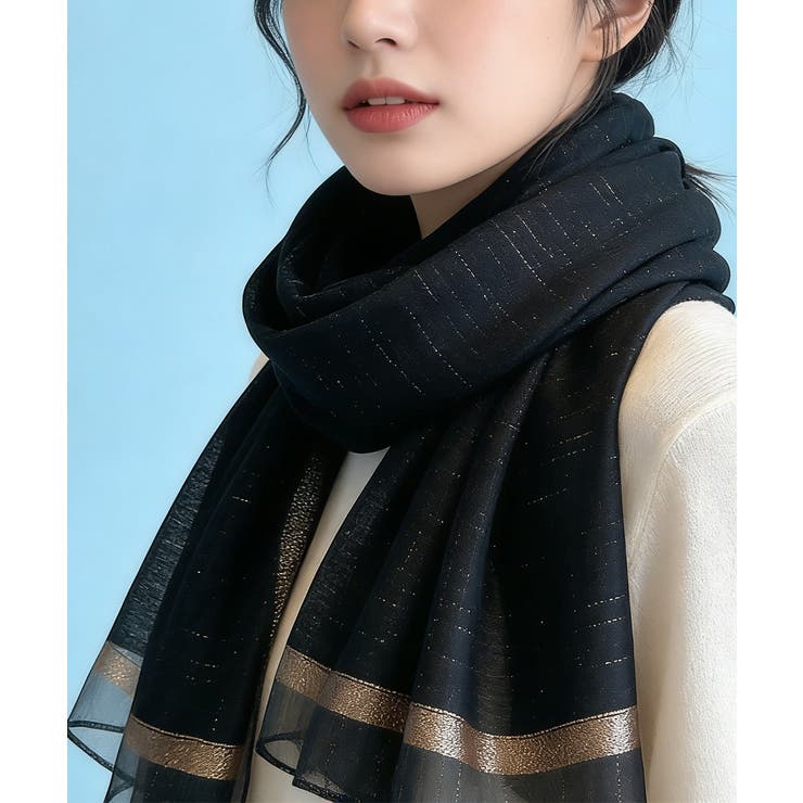 レディースUV対策冷房対策スカーフショール 上品シルクタッチ 大判ストール春夏薄… | SUNSHINE CLOSET | 詳細画像7 
