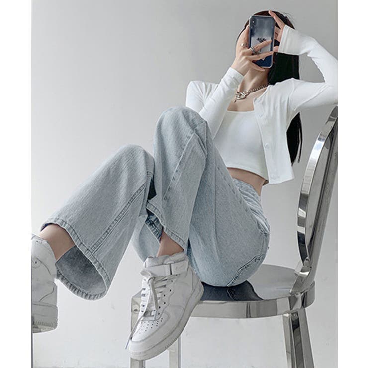 ハイウエスト デニムパンツ レディース | SUNSHINE CLOSET | 詳細画像2 