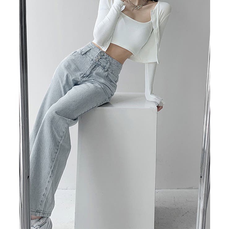 ハイウエスト デニムパンツ レディース | SUNSHINE CLOSET | 詳細画像3 