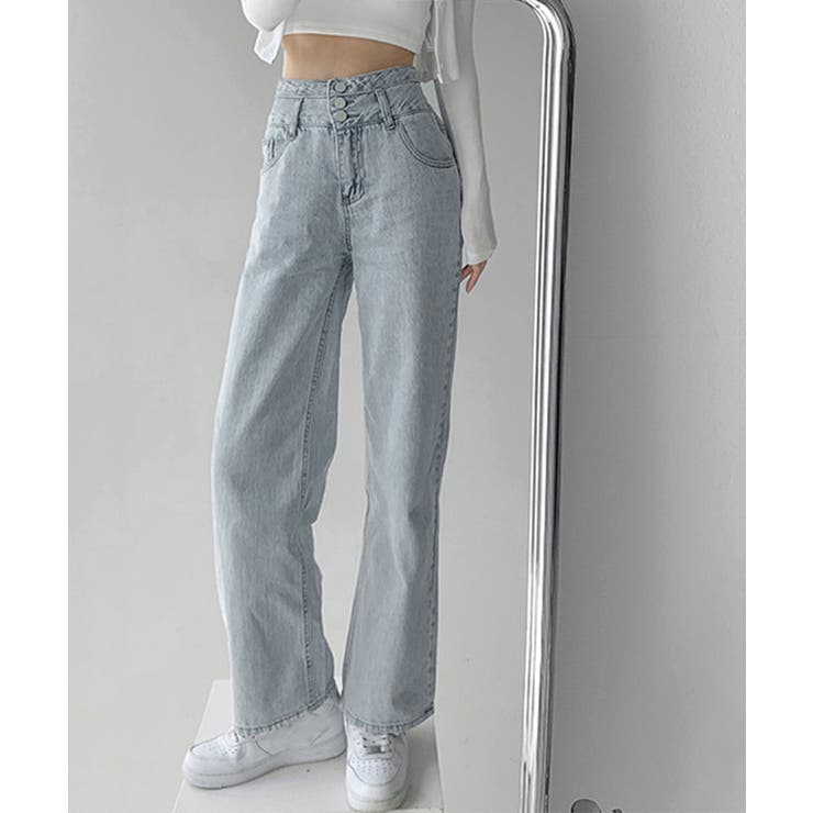 ハイウエスト デニムパンツ レディース | SUNSHINE CLOSET | 詳細画像8 