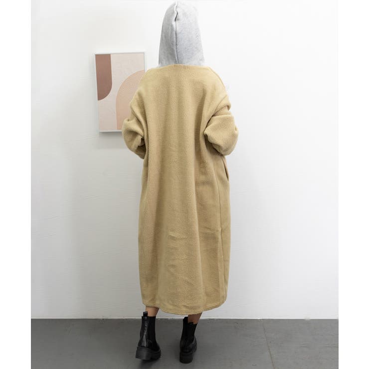【KARRY】完売品　ロングボアコート　ベージュ long boa coat - KARRY OFFICIAL ONLINE STORE