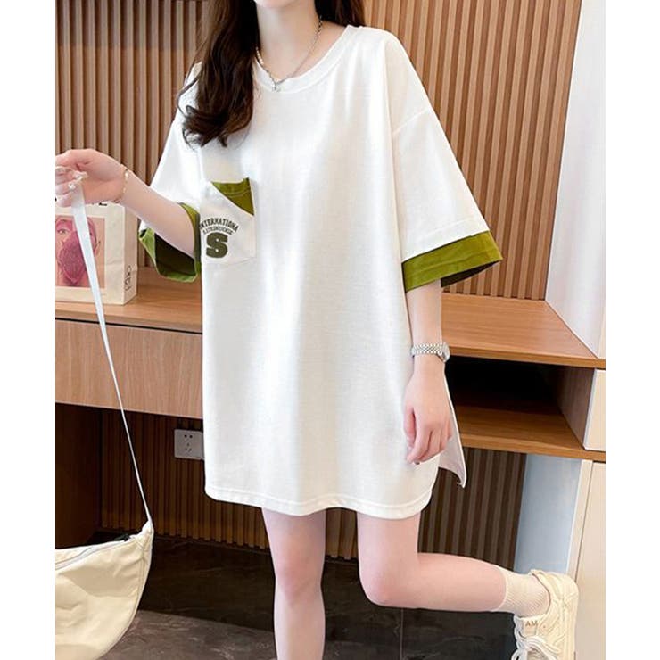オーバーサイズTシャツチュニックtシャツ | SUNSHINE CLOSET | 詳細画像4 