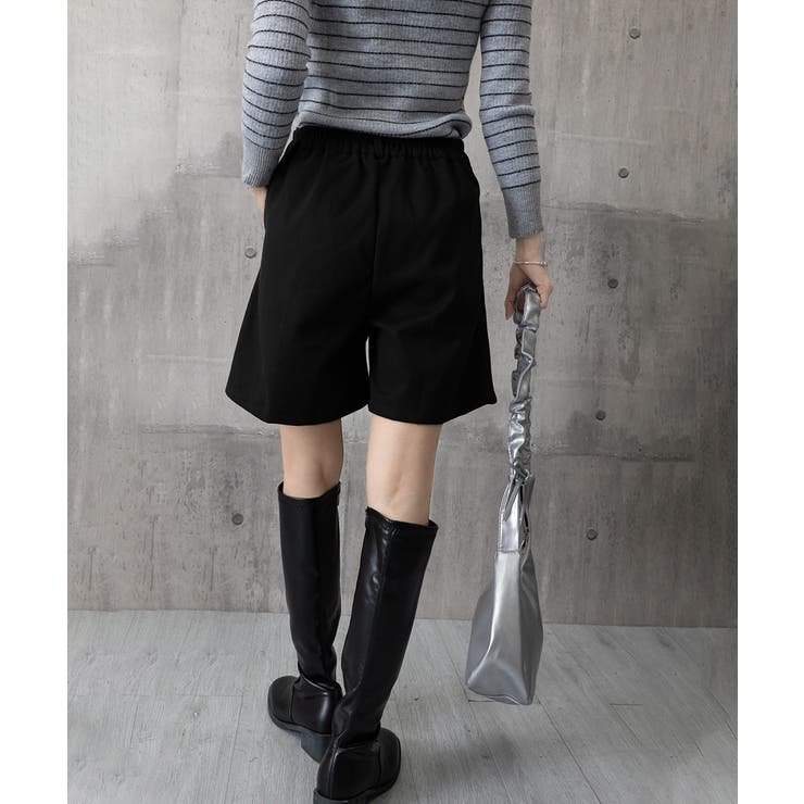 タックショートパンツウール風ワイドパンツ | SUNSHINE CLOSET | 詳細画像20 