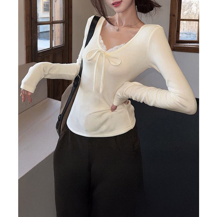 Vネック 長袖tシャツ おしゃれ | SUNSHINE CLOSET | 詳細画像10 