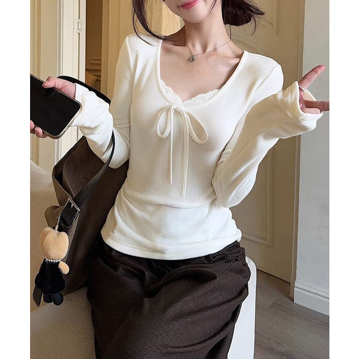 Vネック 長袖tシャツ おしゃれ | SUNSHINE CLOSET | 詳細画像2 