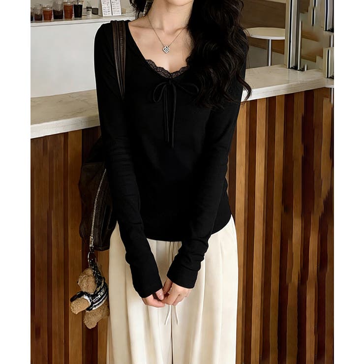 Vネック 長袖tシャツ おしゃれ | SUNSHINE CLOSET | 詳細画像6 