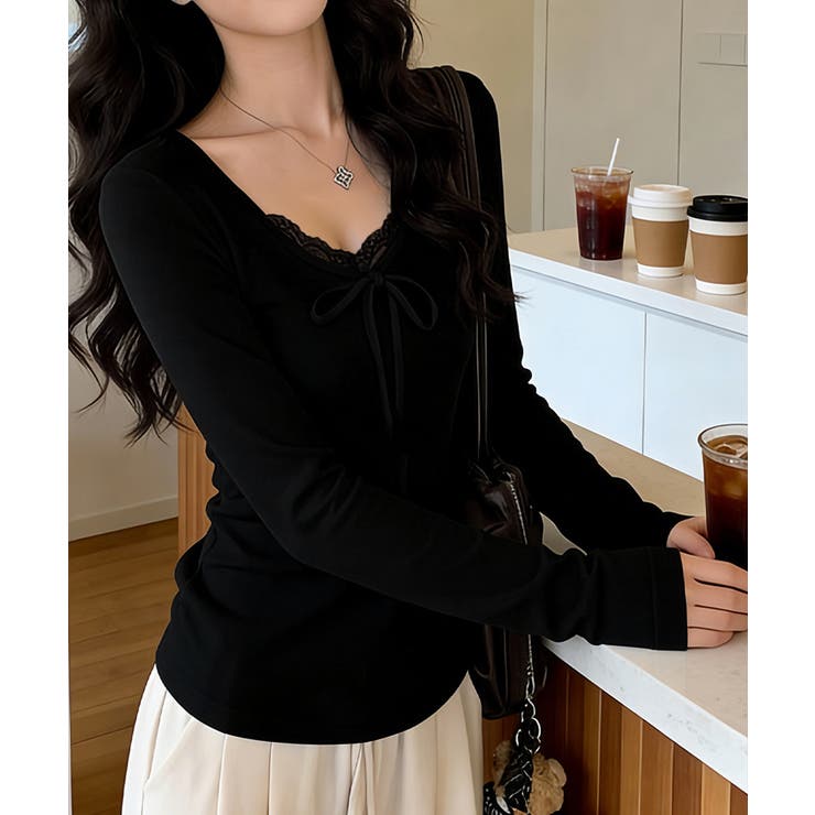 Vネック 長袖tシャツ おしゃれ | SUNSHINE CLOSET | 詳細画像8 