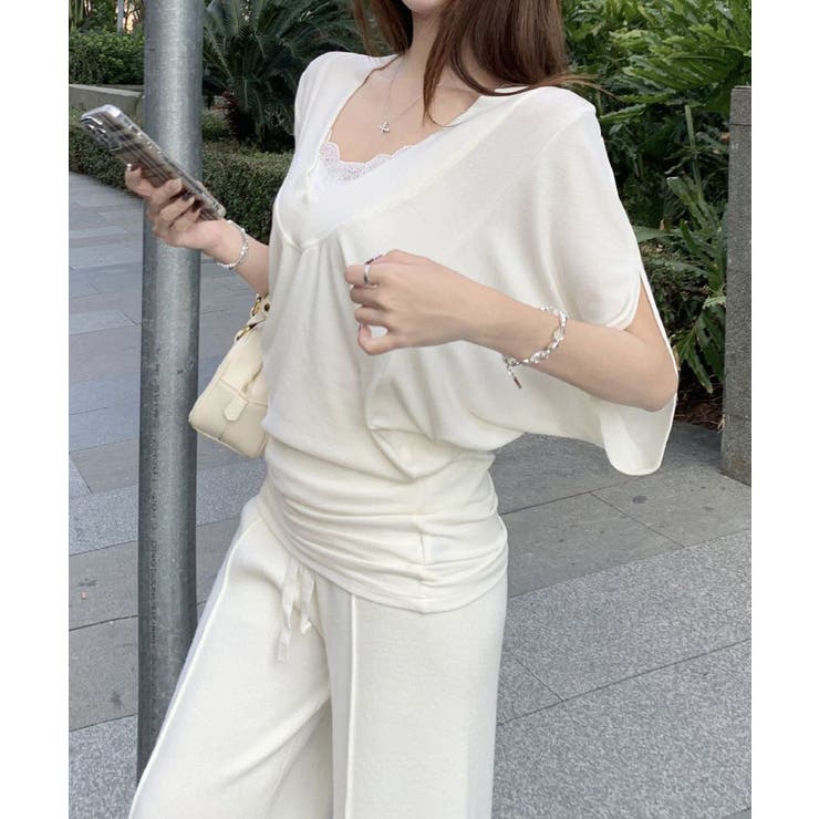 VネックTシャツ レースキャミソール単品 | SUNSHINE CLOSET | 詳細画像12 
