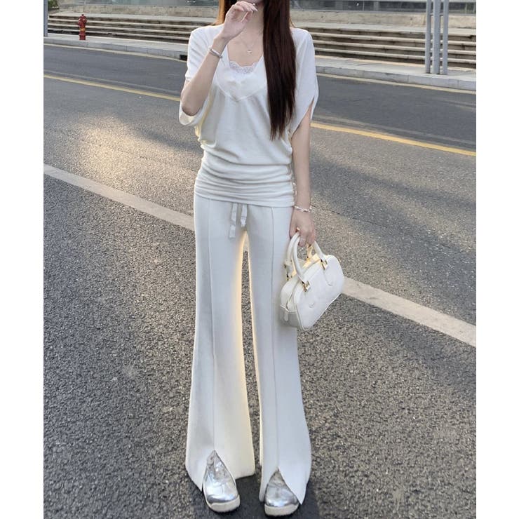 VネックTシャツ レースキャミソール単品 | SUNSHINE CLOSET | 詳細画像15 