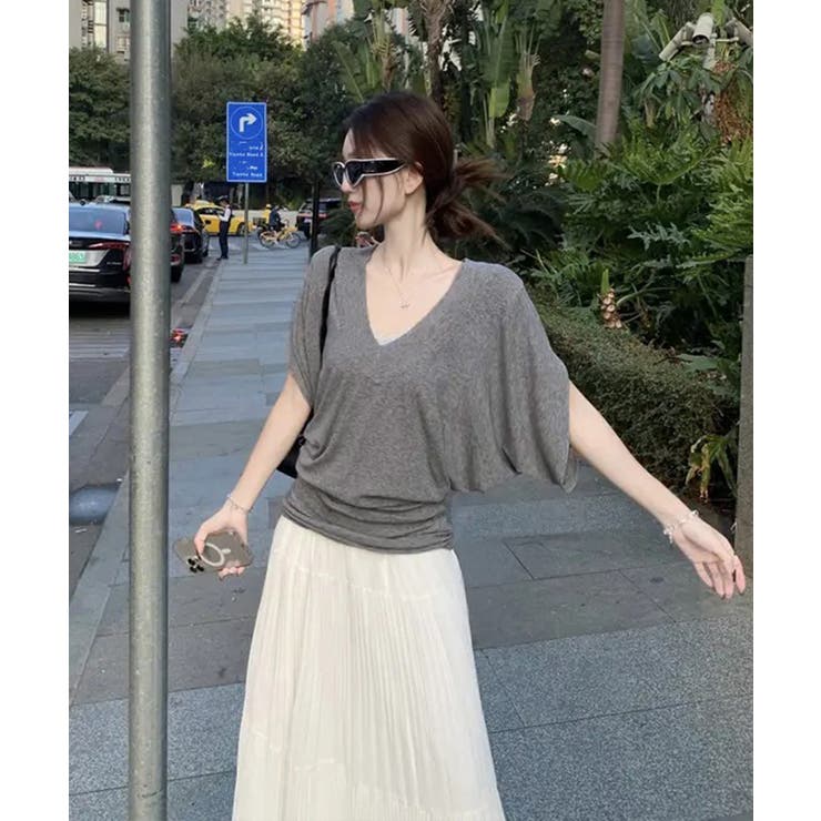 VネックTシャツ レースキャミソール単品 | SUNSHINE CLOSET | 詳細画像4 