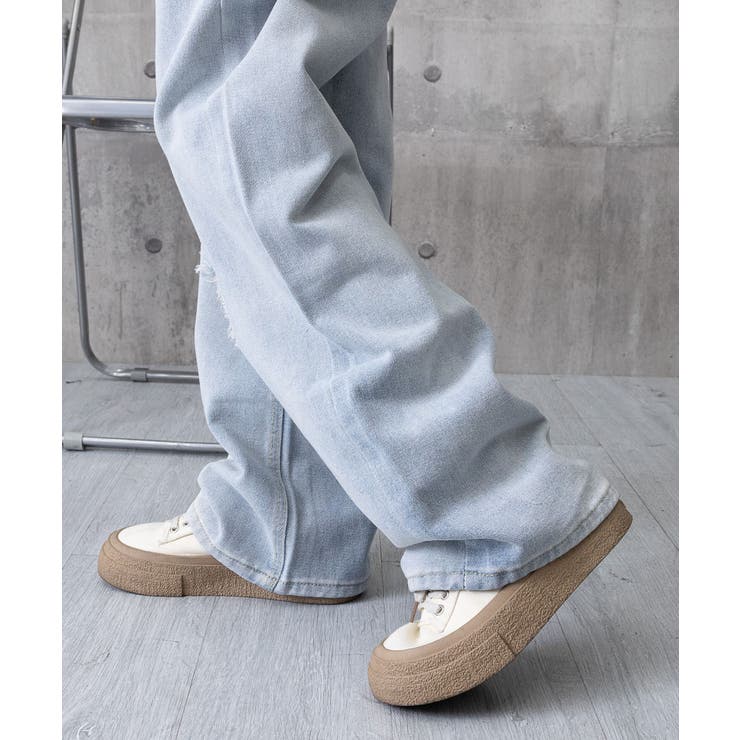 ダメージデニムパンツハイウエストジーパン | SUNSHINE CLOSET | 詳細画像12 