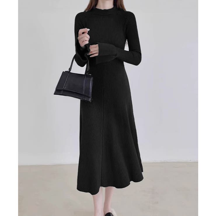 キーホールネックリブニットワンピース秋冬 | SUNSHINE CLOSET | 詳細画像11 