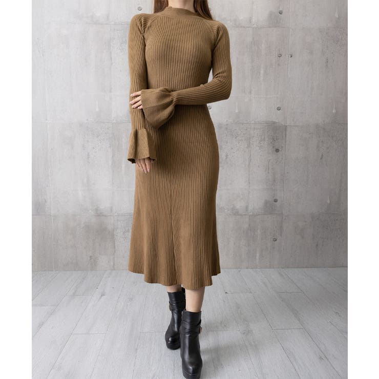 キーホールネックリブニットワンピース秋冬 | SUNSHINE CLOSET | 詳細画像21 